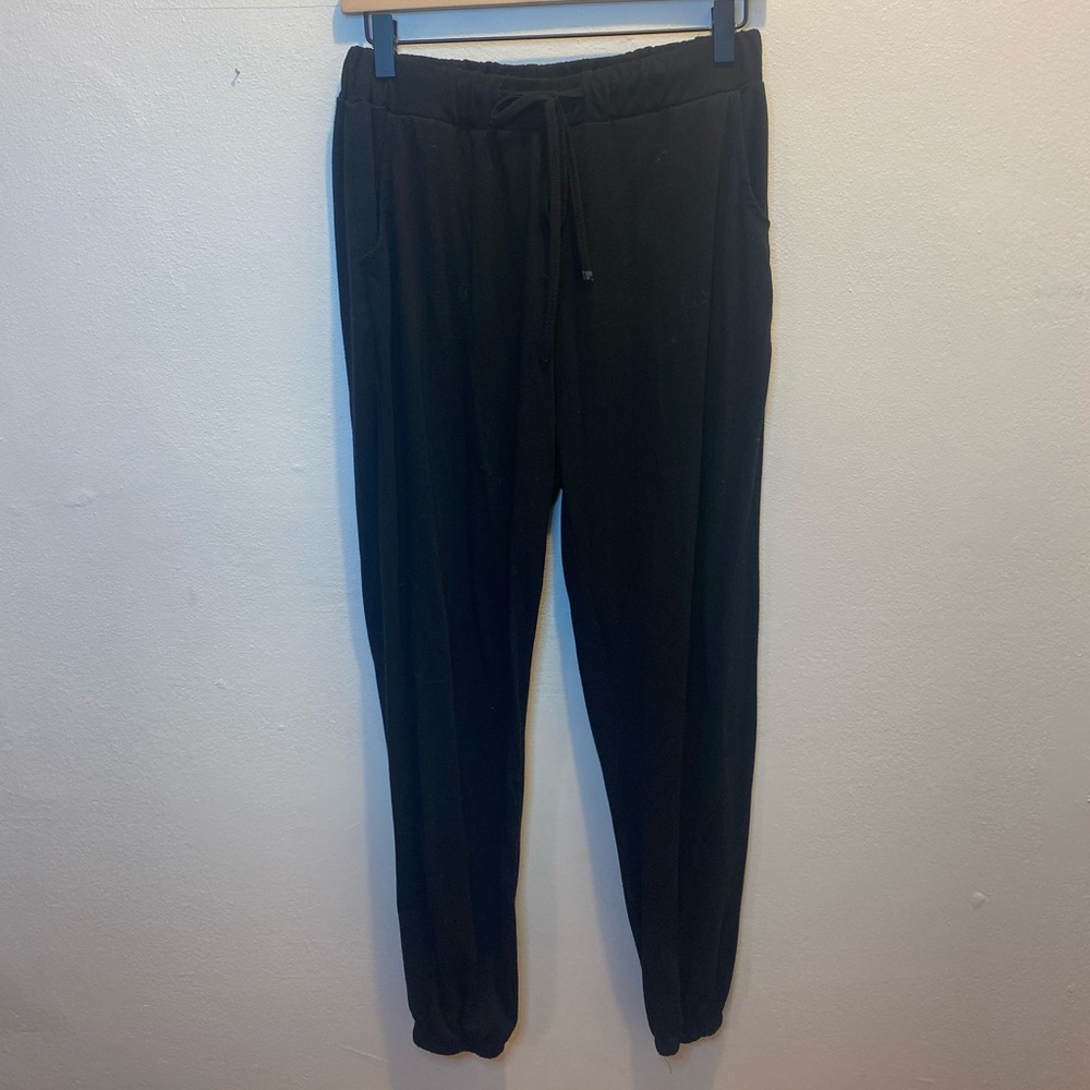 Abollria Black Cotton Joggers